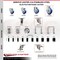 Service Caster 5 Inch 316SS Blue Polyurethane 10mm Threaded Stem Caster Lock Brake, 2PK SS316TSTTL20S514-PPUB-BLUE-M1015-2S2 - alternate 5